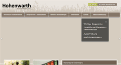 Desktop Screenshot of hohenwarth.de